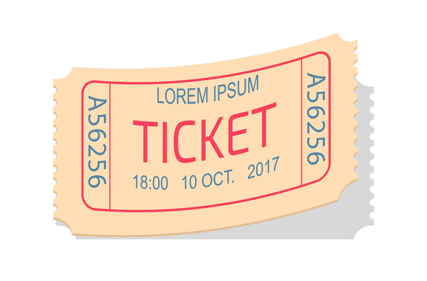 Ticket Entry Admission Vector Illustration Coupon - Vector, Image