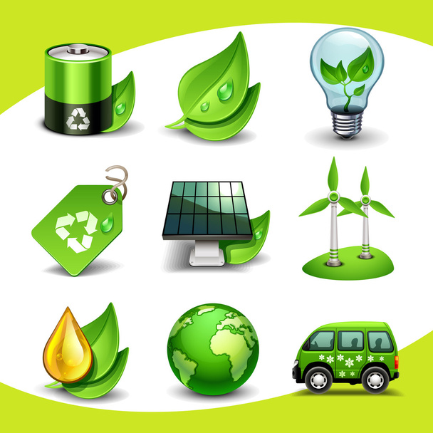 Ecology icons - Vector, Image