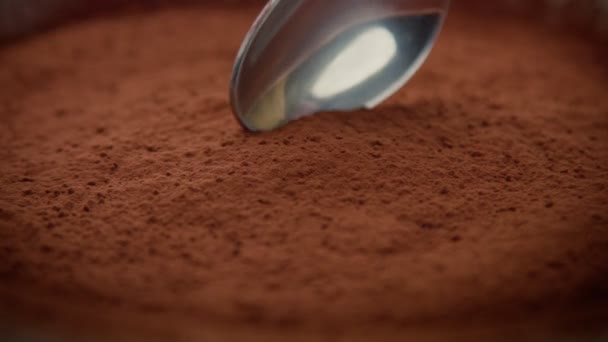 closeup makro çikolata doku - Video, Çekim