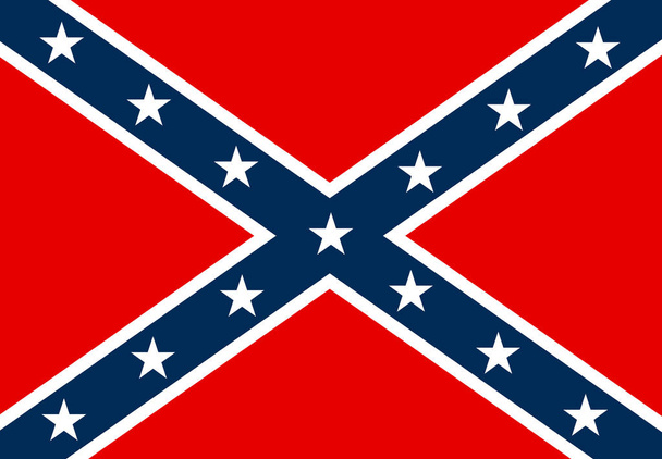 flaga konfederatów na białym tle - Zdjęcie, obraz