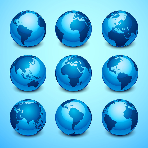Ícones do globo
 - Vetor, Imagem
