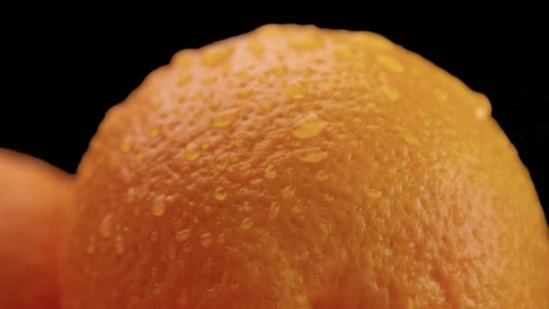 крупним планом апельсини на чорному фоні
 - Кадри, відео