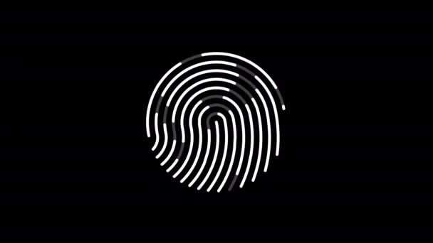 Pohyblivé lidský palec značka na černém pozadí - Záběry, video