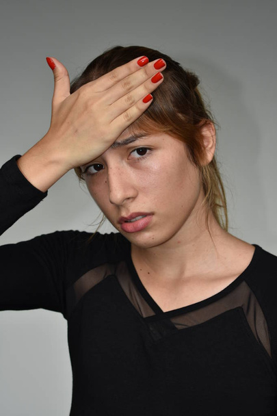 Diverse Girl With Headache - Fotografie, Obrázek