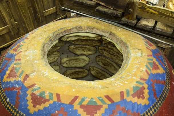 A modern gas furnace for baking Armenian bread - Photo, Image