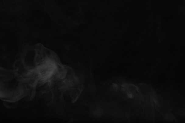 Humo blanco sobre fondo negro. Textura de humo. Clubes de wh
 - Foto, imagen