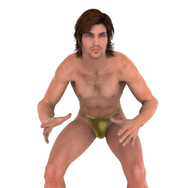 Young man / 3D CG rendering of a young man. - Zdjęcie, obraz