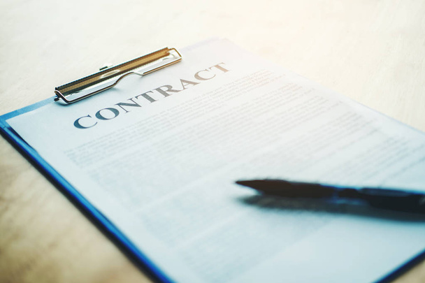 Business contract from concept business - Fotoğraf, Görsel