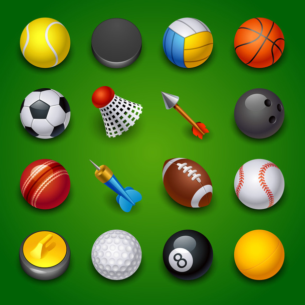 Iconos deportivos
 - Vector, Imagen
