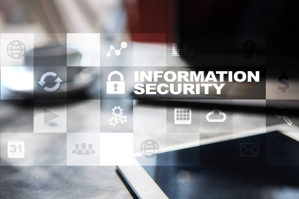 Conceito de segurança da informação e proteção de dados na tela virtual
. - Foto, Imagem