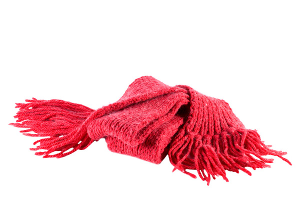 Red wool scarf - Foto, Bild