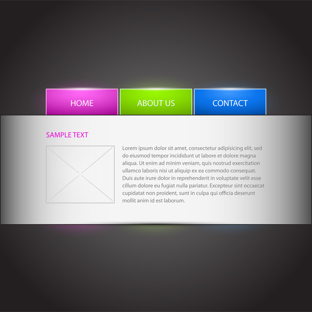 Web site vector template. - Vector, Image