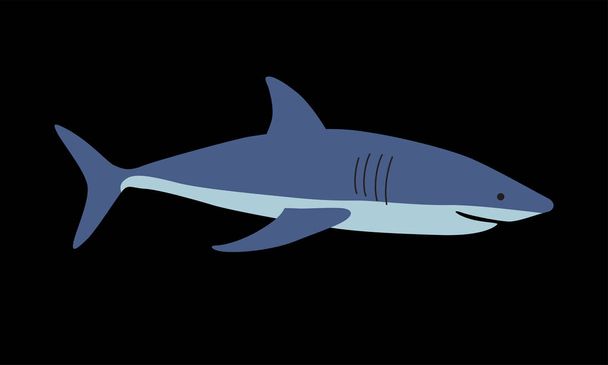 εικονογράφηση φορέας καρχαρία - Διάνυσμα, εικόνα