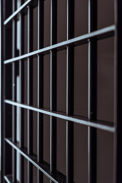 metalicznej nieczysty ciemnego więzienia, bary - Zdjęcie, obraz