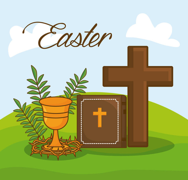 diseño de celebración de Pascua
 - Vector, imagen
