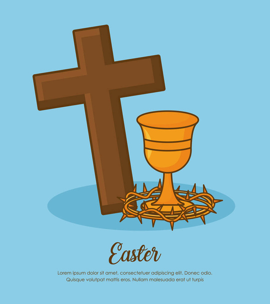 Paskalya kutlamaları tasarım - Vektör, Görsel