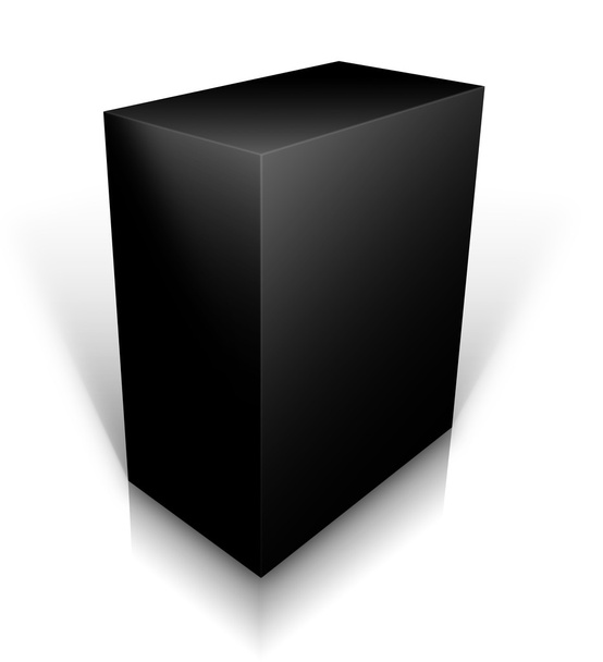zwarte doos - Vector, afbeelding
