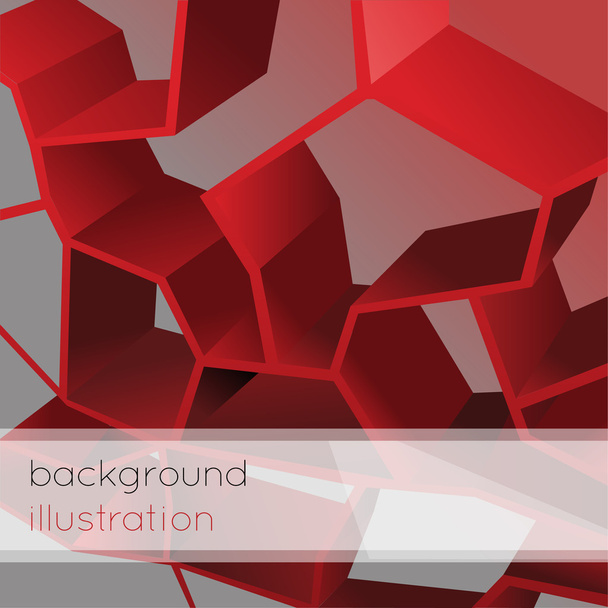 Abstract geometric red background. - Vector, Image