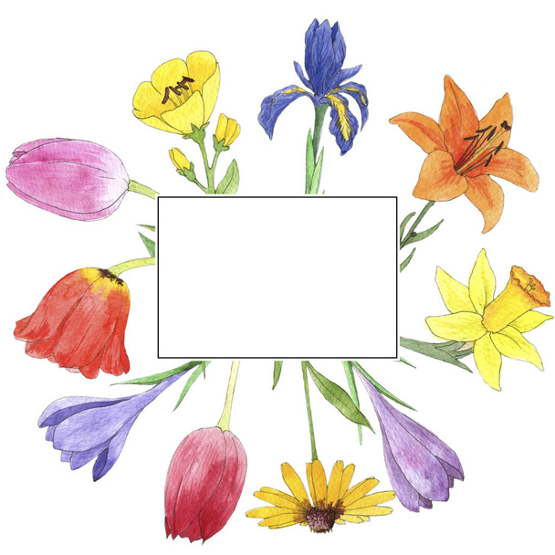 watercolor drawing flowers - Fotografie, Obrázek