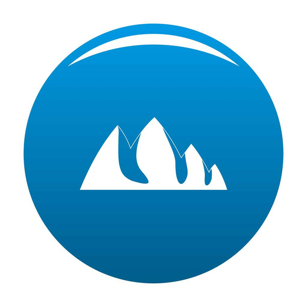 Rock climbing icon blue vector - Vector, Image