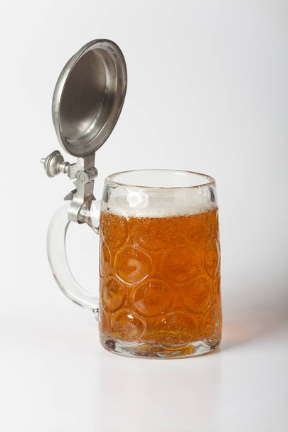 Glass of Beer  close up shot - Fotó, kép