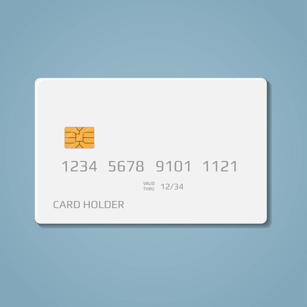 Τραπεζική πιστωτική χρεωστική κάρτα - Διάνυσμα, εικόνα