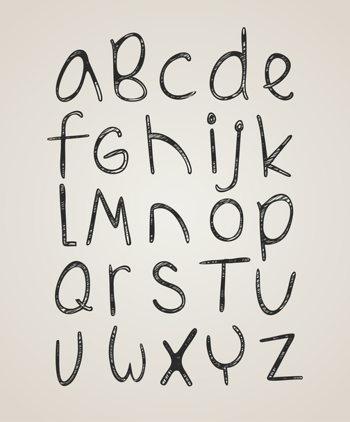 Grunge alphabet - Wektor, obraz