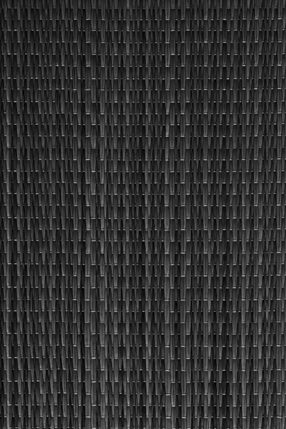 Geflochtenes Stroh Platzmatte schwarz rustikal grobe Grunge Textur - Foto, Bild