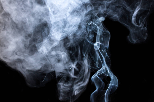 Smoke on black background - Foto, afbeelding