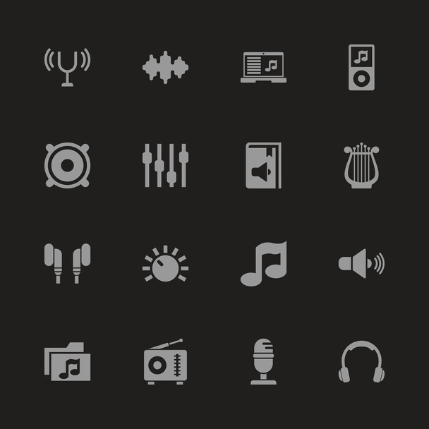 Sound - Flat Vector Icons - Vector, Image