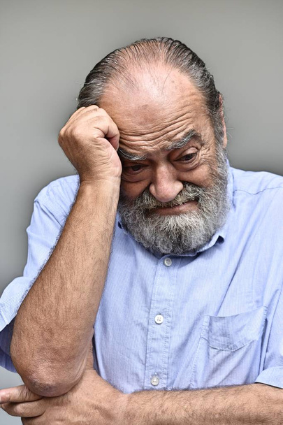 Confused Bearded Old Person - Foto, afbeelding