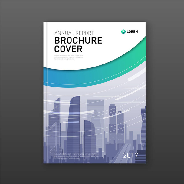 Busuness brochure cover design lay-out. - Vector, afbeelding