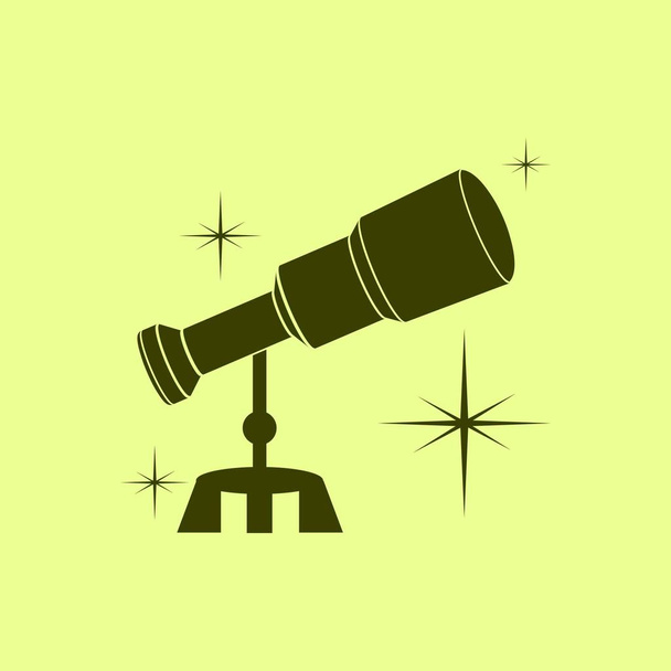 Telescope icon Illustration  vector - Vector, Image