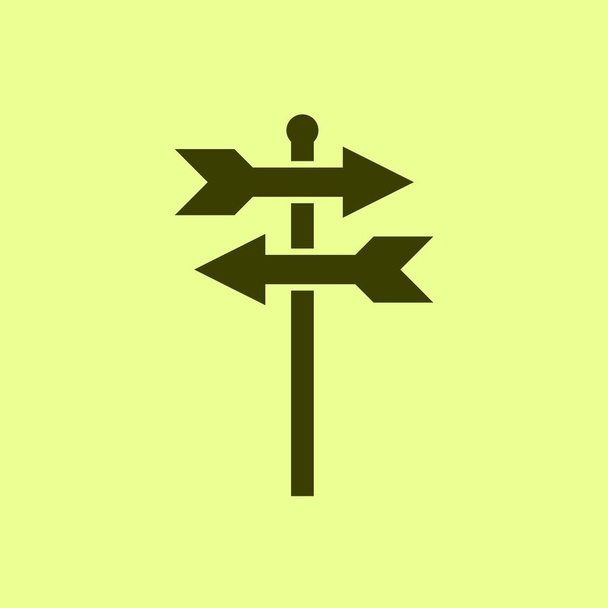 Útjelző ikon illusztráció vektor - Vektor, kép
