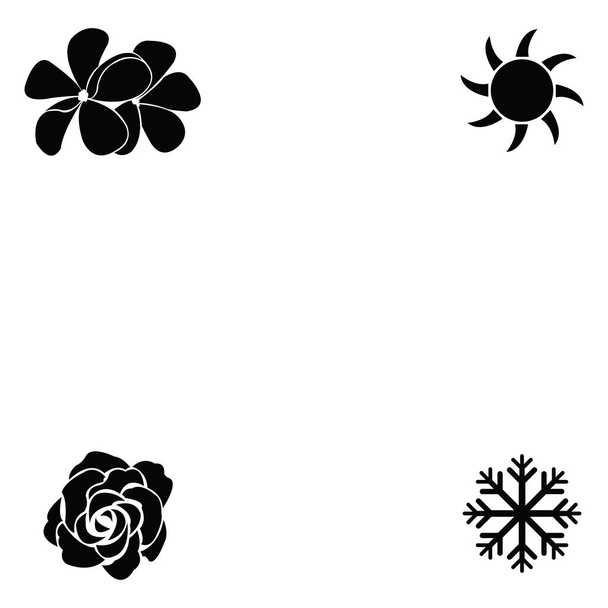 Conjunto de iconos naturaleza
 - Vector, Imagen