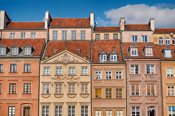Buildings Of The Warsaw Old Town - Fotografie, Obrázek