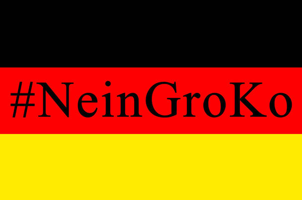 Groko için kısa Grosse Koalition büyük koalisyon siyaset büyük koalisyon Reichstag için üst üste anlamı, Berlin Almanya Parlamentosu evleri - Fotoğraf, Görsel