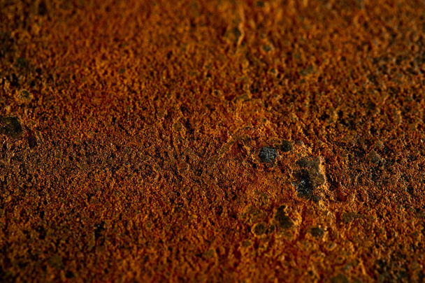Highly detailed red rough grunge texture background, macro, close-up, shallow depth of field. - Fotoğraf, Görsel