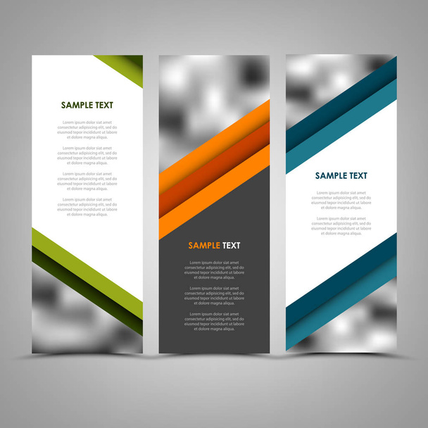 Collection abstract banners with color helical stripes template - Vektori, kuva