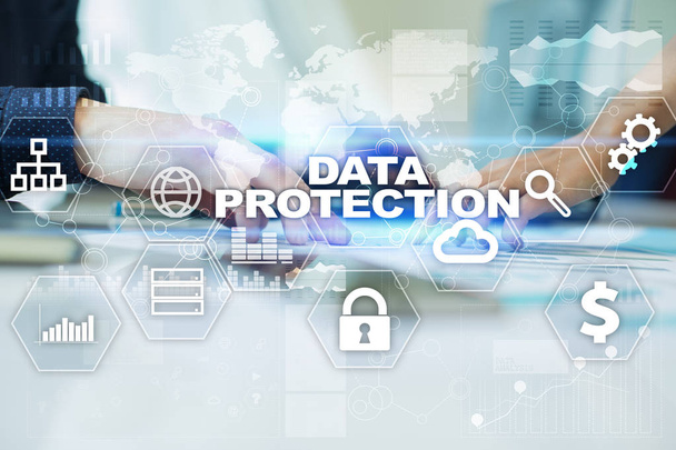 Protection des données, cybersécurité, sécurité des informations et cryptage. technologie internet et concept d'entreprise
. - Photo, image