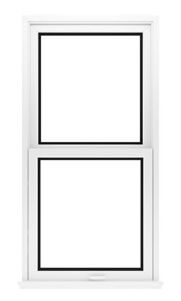window isolated on white background. 3d illustration - Fotó, kép