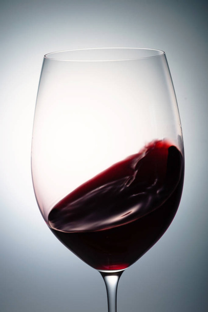 glass of red wine, close up - Photo, image