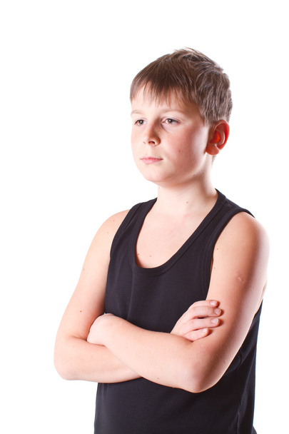 boy in black shirt - Фото, изображение