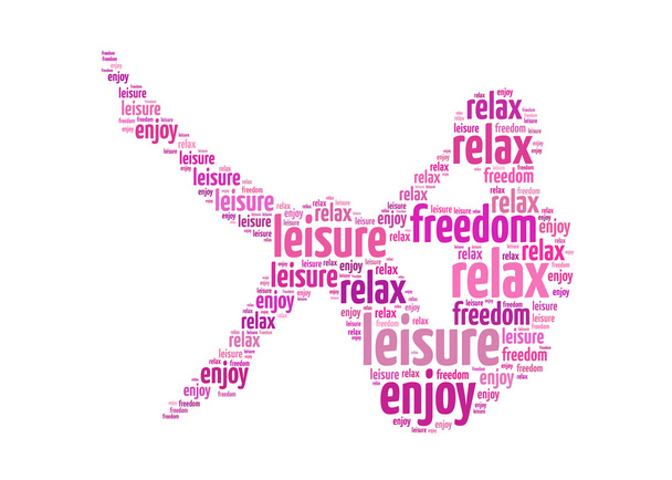 Свобода отдыха наслаждаться текстом на женщин графические и аранжировки
 - Фото, изображение
