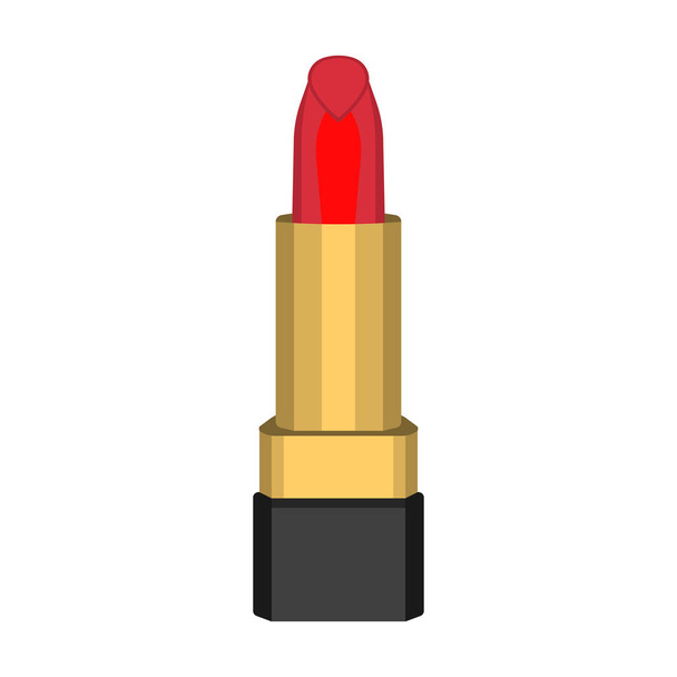 Lipstick Icon. Love and Gifts for Web on white background. Flat Vector Illustration - Vector, Image