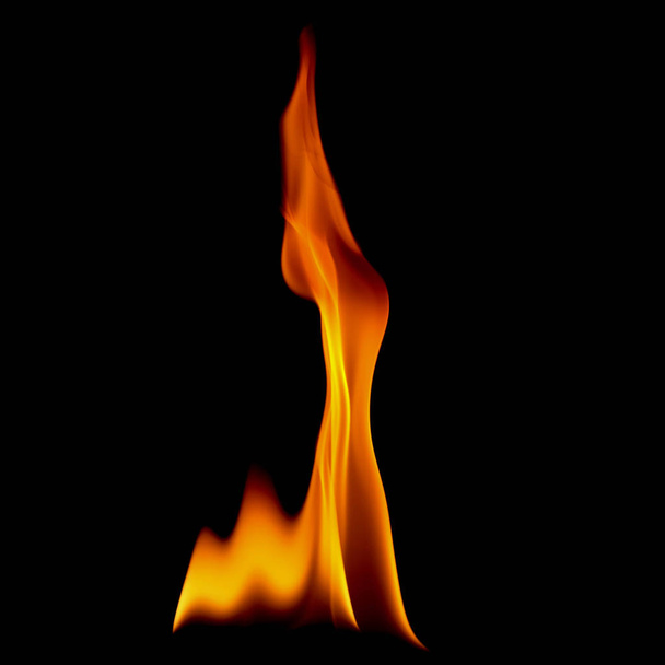 very hot fire abstract background. fire on the black background. - Fotó, kép