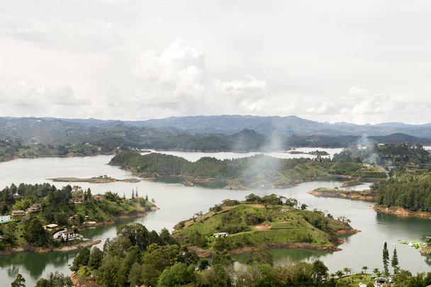 Sights of Guatape Reservoir from The Penol Rock - Photo, image