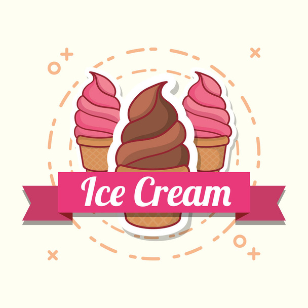 Ice cream design - ベクター画像