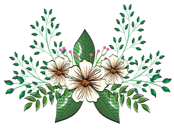 decoración floral estilo vintage
 - Vector, Imagen