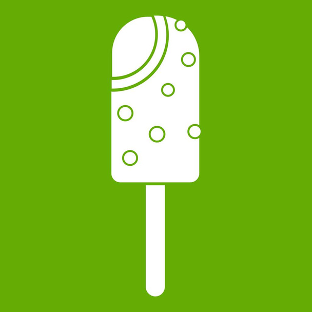 Ice cream icon green - Wektor, obraz